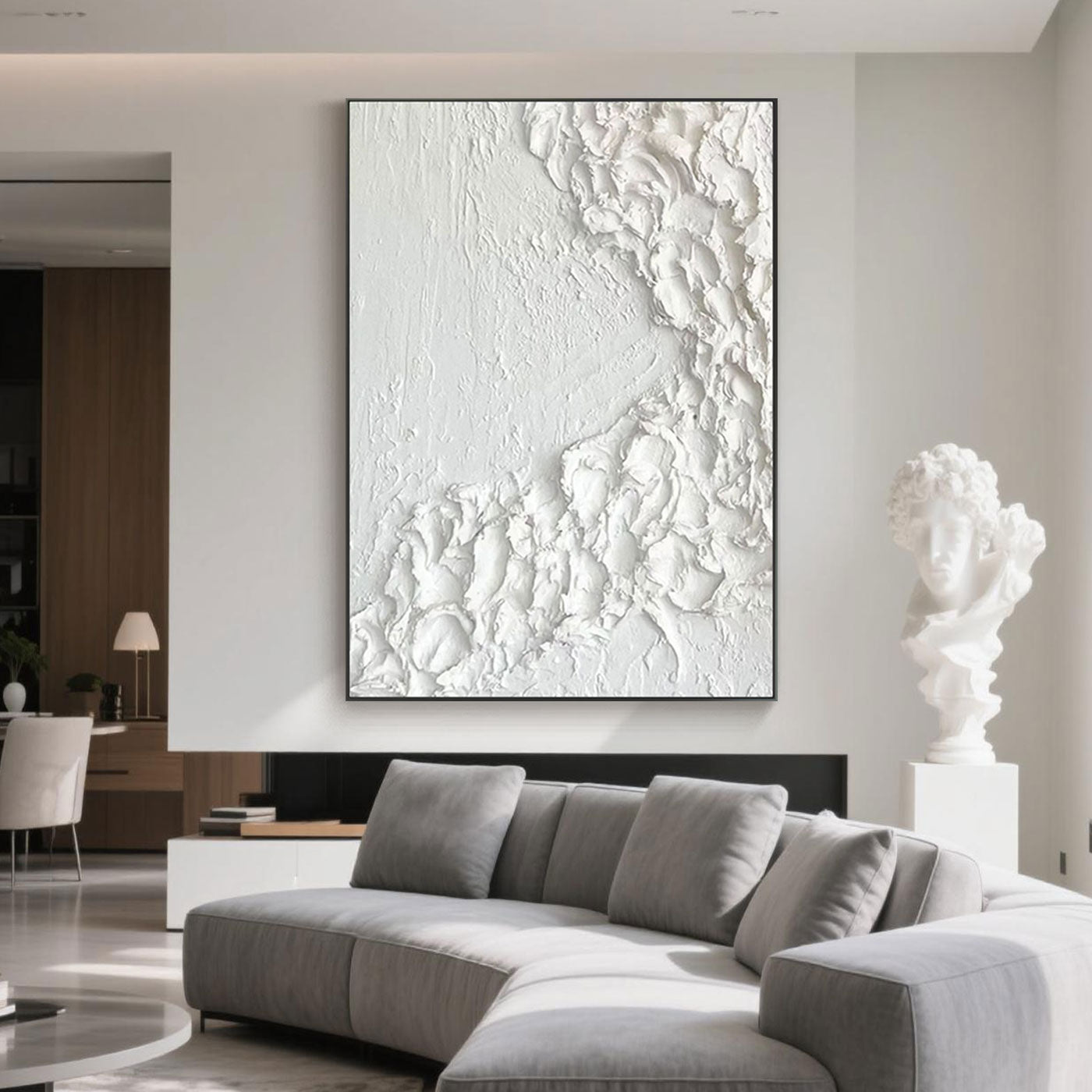 Minimalist Abstract Wave Wall Art - Ethereal Crest