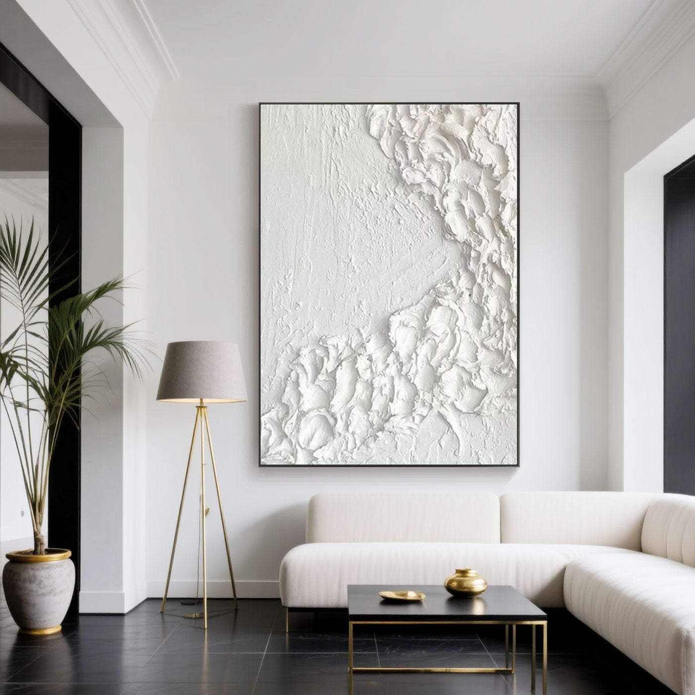 Minimalist Abstract Wave Wall Art - Ethereal Crest