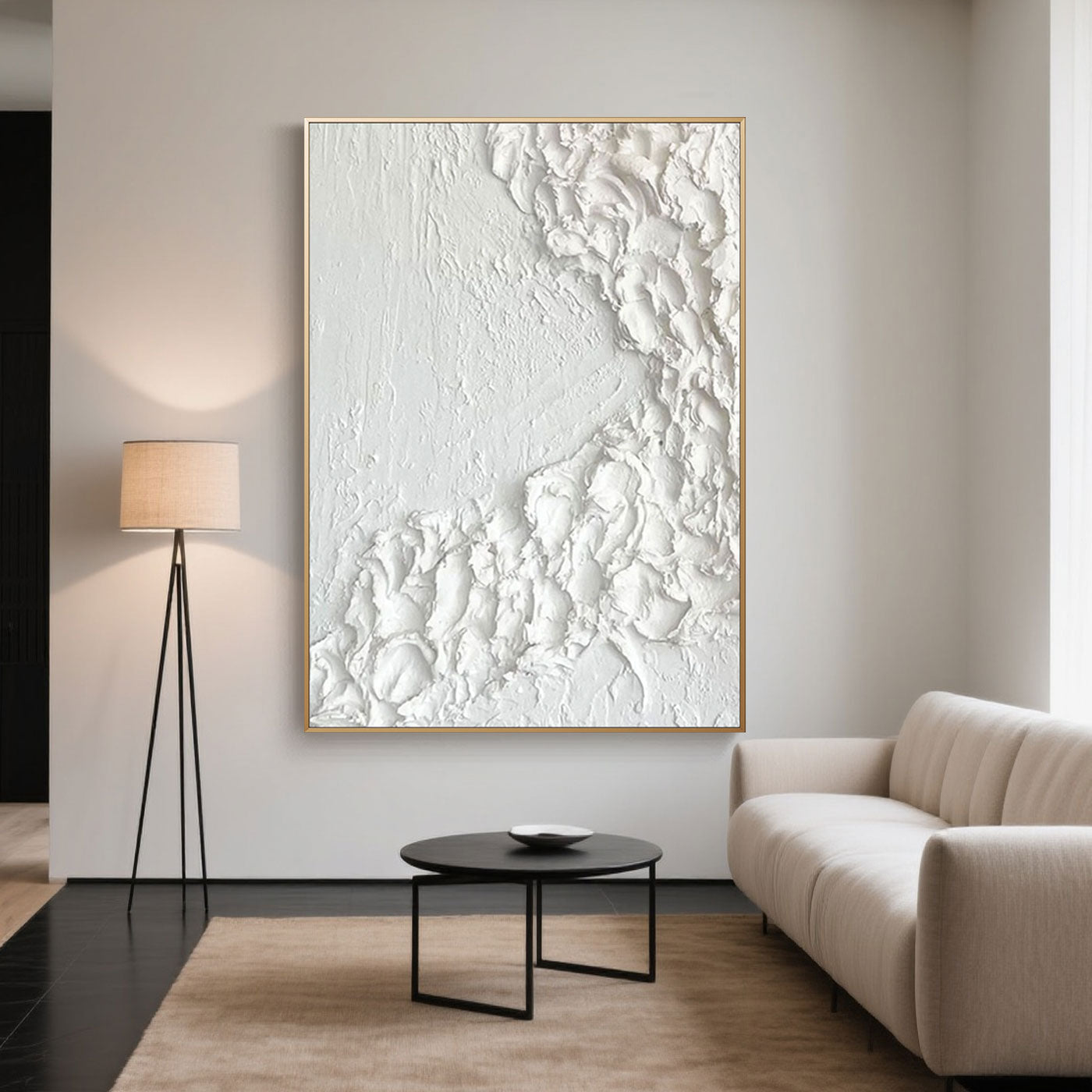 Minimalist Abstract Wave Wall Art - Ethereal Crest