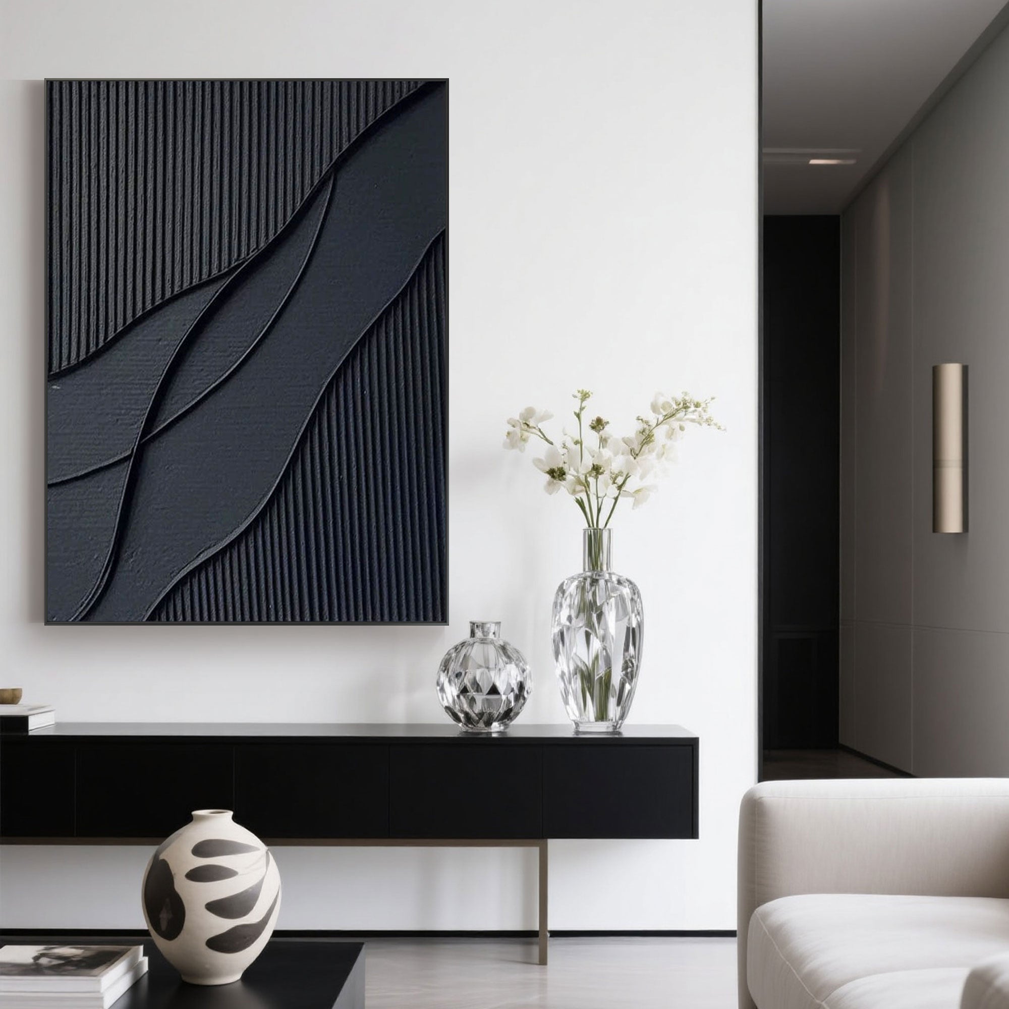 Premium canvas art stretched and framed options