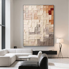 Minimalist Geometric Abstract Painting - Tapestry of Stillness