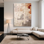 Minimalist Geometric Abstract Painting - Tapestry of Stillness