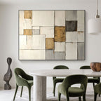 Minimalist Geometric Abstract Painting - Urban Fragments