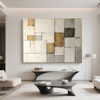 Minimalist Geometric Abstract Painting - Urban Fragments