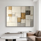 Minimalist Geometric Abstract Painting - Urban Fragments