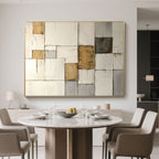Minimalist Geometric Abstract Painting - Urban Fragments