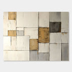 Minimalist Geometric Abstract Painting - Urban Fragments