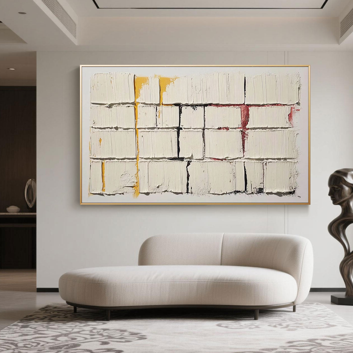 Minimalist Geometric Abstract Wall Art - Echoes in Silence