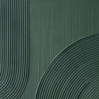 Vertical Deep Green Geometric Wall Decor