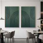 Modern Monochromatic Impasto Arch Painting