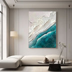 Seavara minimalist aesthetic art in a framed canvas