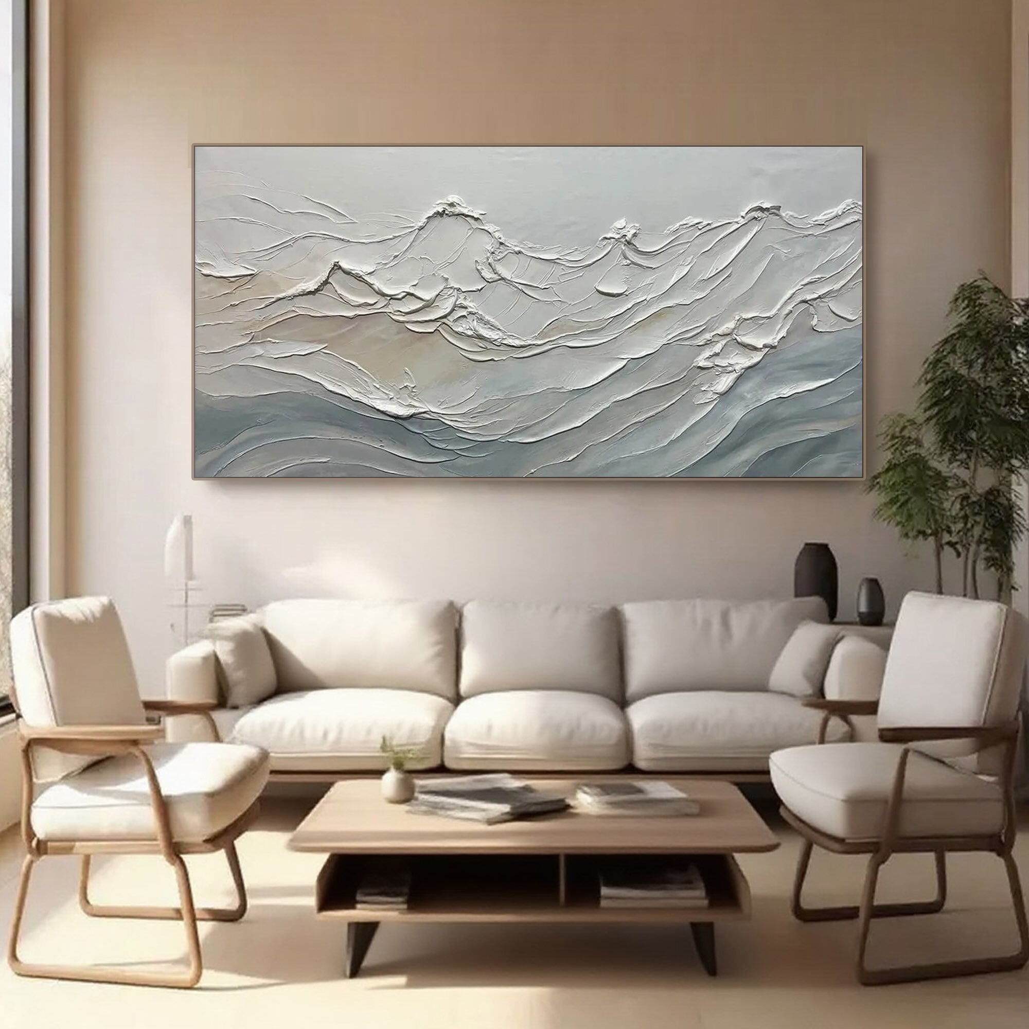 Safe international shipping for hand-painted canvas artwork.