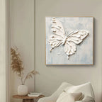 Minimalist Textured Painting - Butterfly