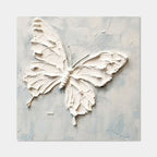 Minimalist Textured Painting - Butterfly