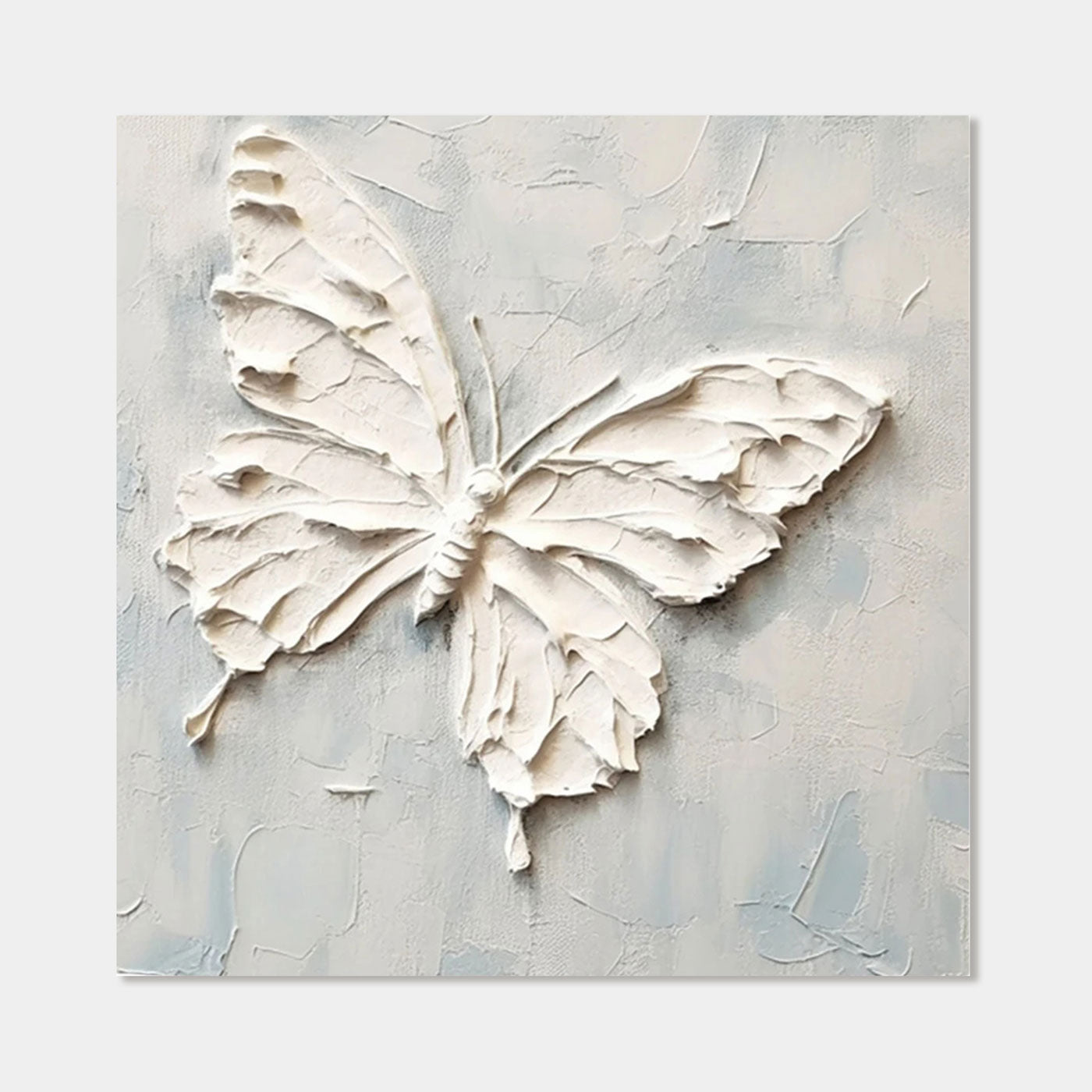 Minimalist Textured Painting - Butterfly