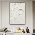 Hand-painted Modern Sculptural Wall Art
