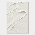 Minimalist White Abstract Textured Wall Art