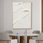 Calming Minimalist Textured Painting for Bedroom
