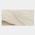 Lumi Gallery's minimalist abstract wave wall art with soft crests, neutral tones, textured canvas
