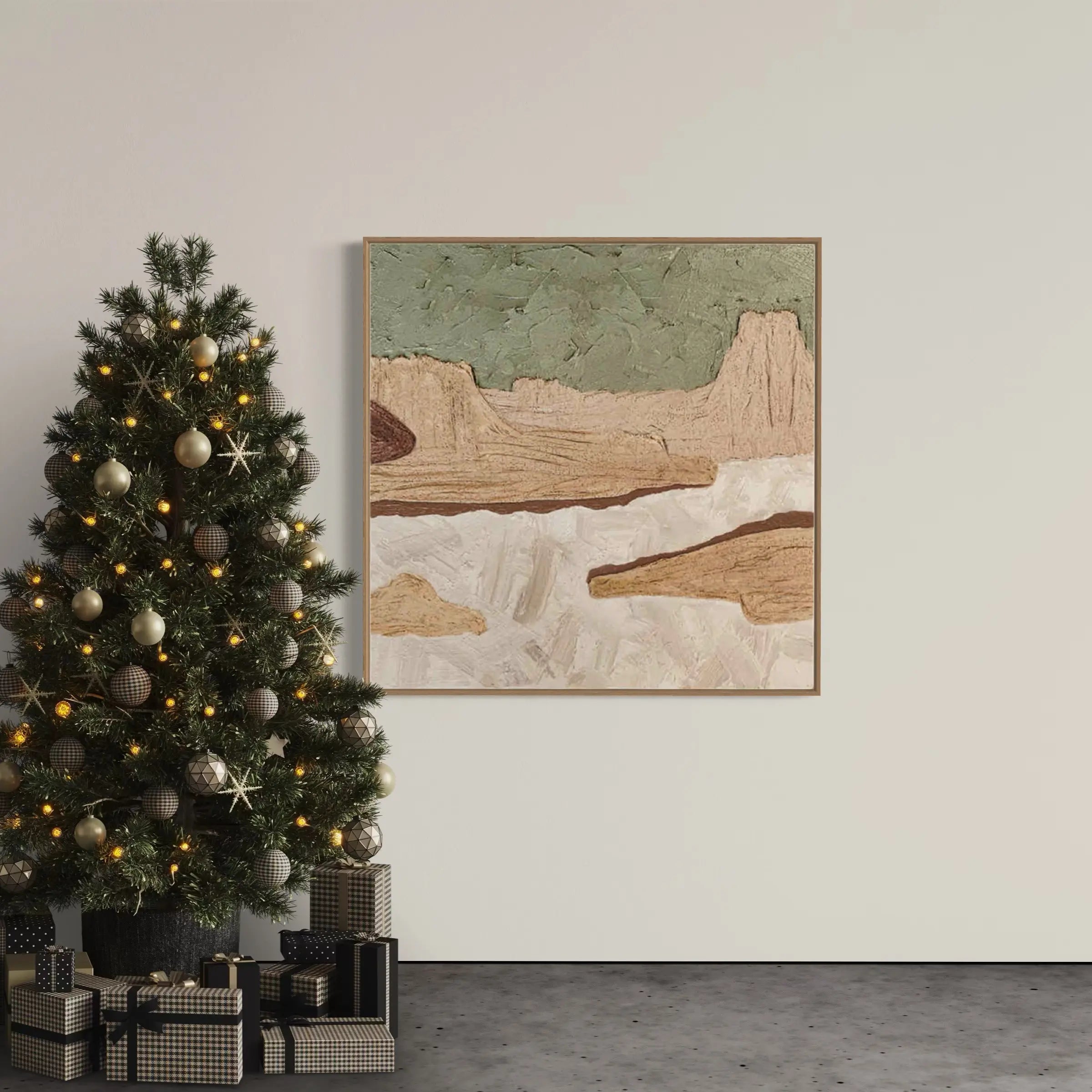 Modern Abstract Landscape Art | Minimalist Wall Decor #AB027
