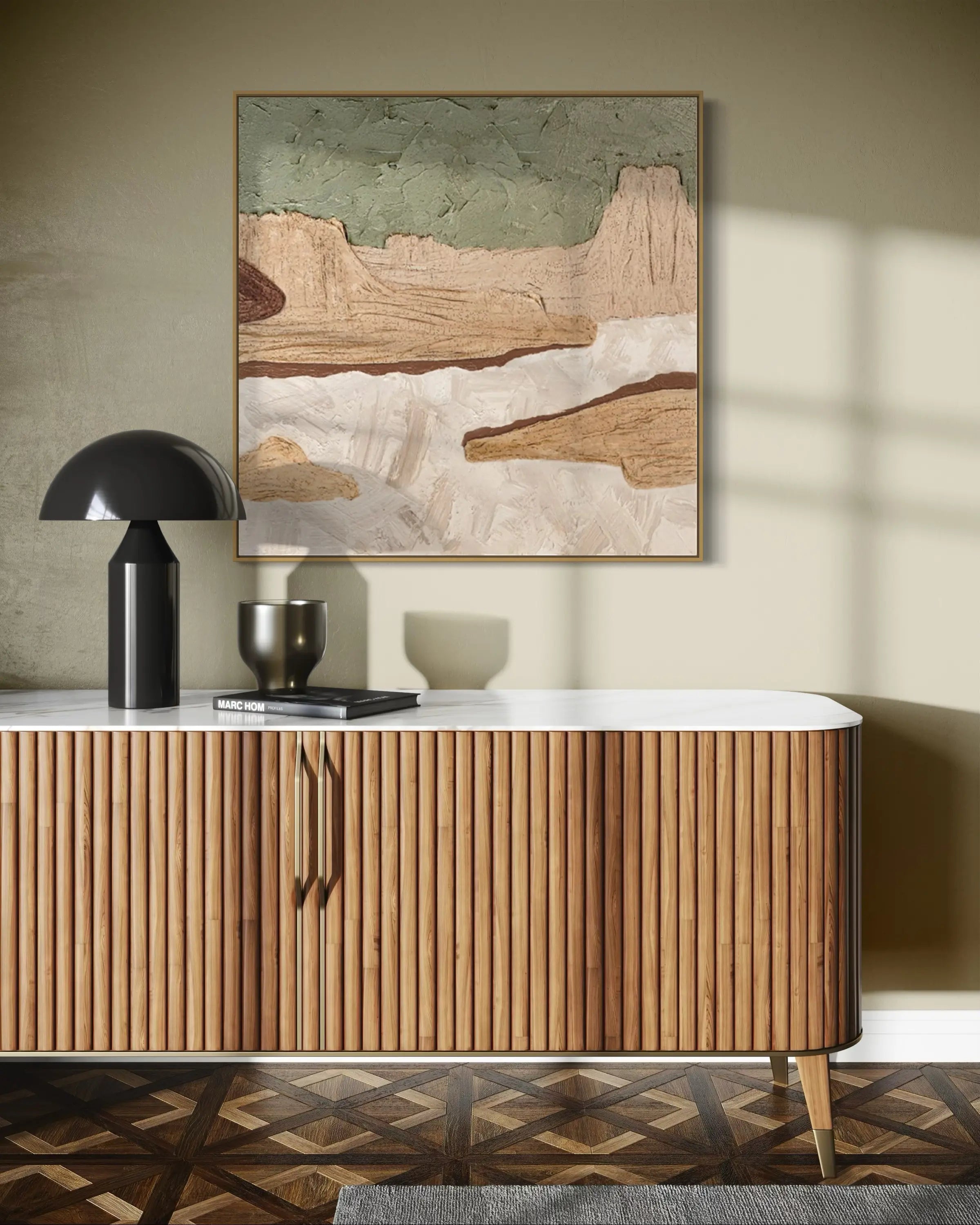 Modern Abstract Landscape Art | Minimalist Wall Decor #AB027