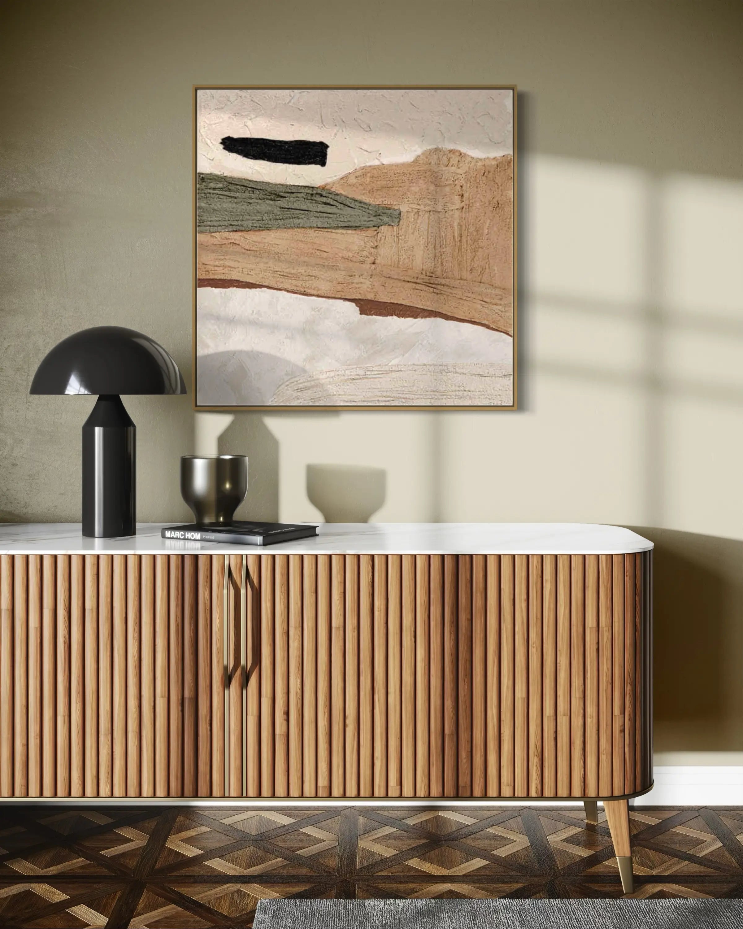 Modern Abstract Landscape Art | Minimalist Wall Decor #AB028