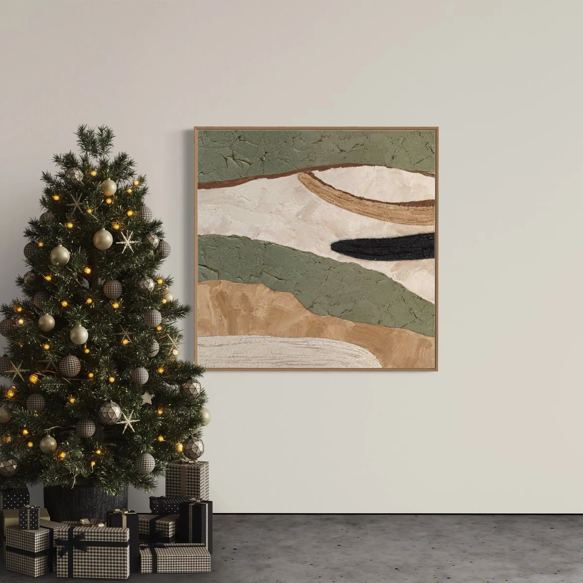 Modern Abstract Landscape Art | Minimalist Wall Decor #AB029