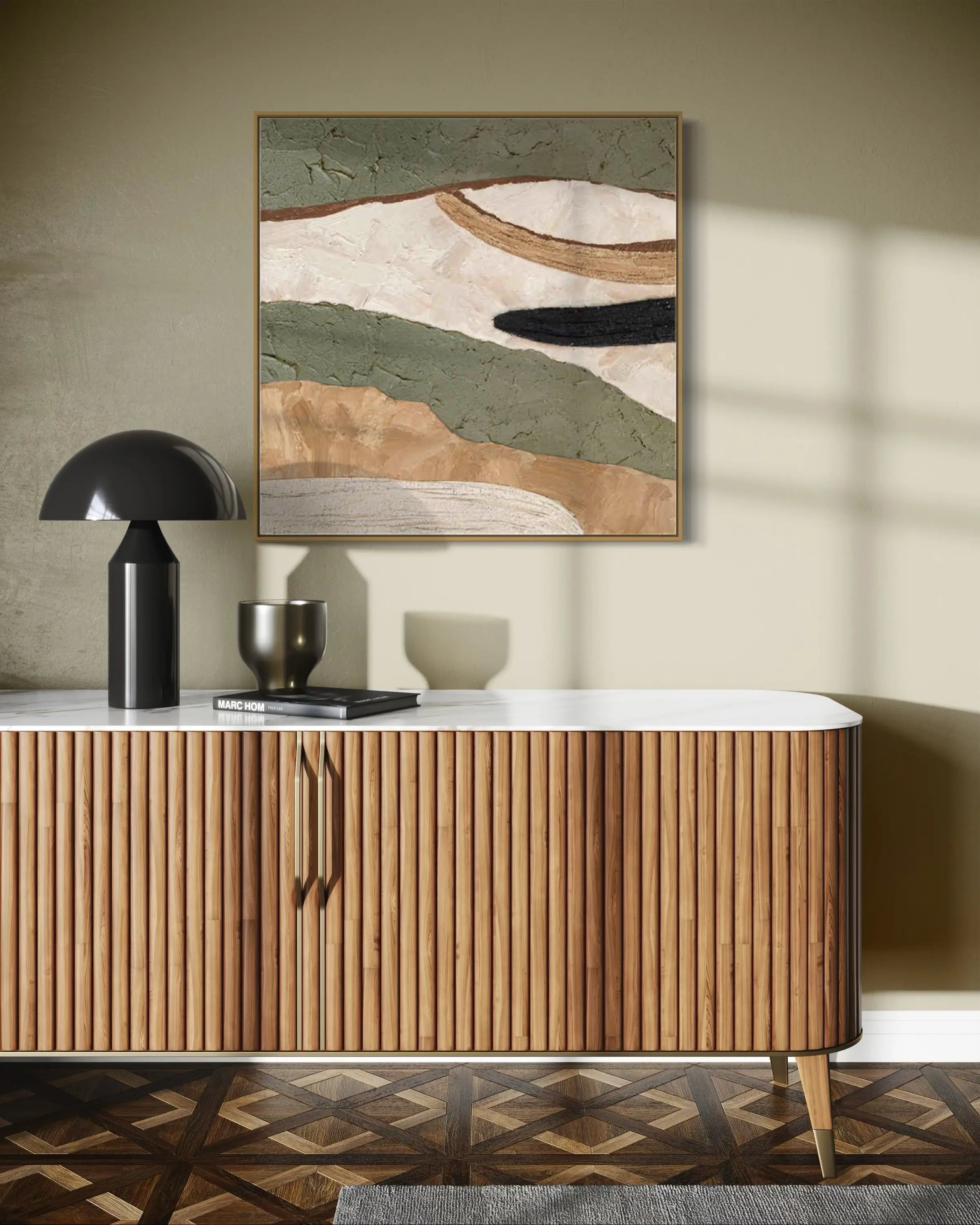 Modern Abstract Landscape Art | Minimalist Wall Decor #AB029