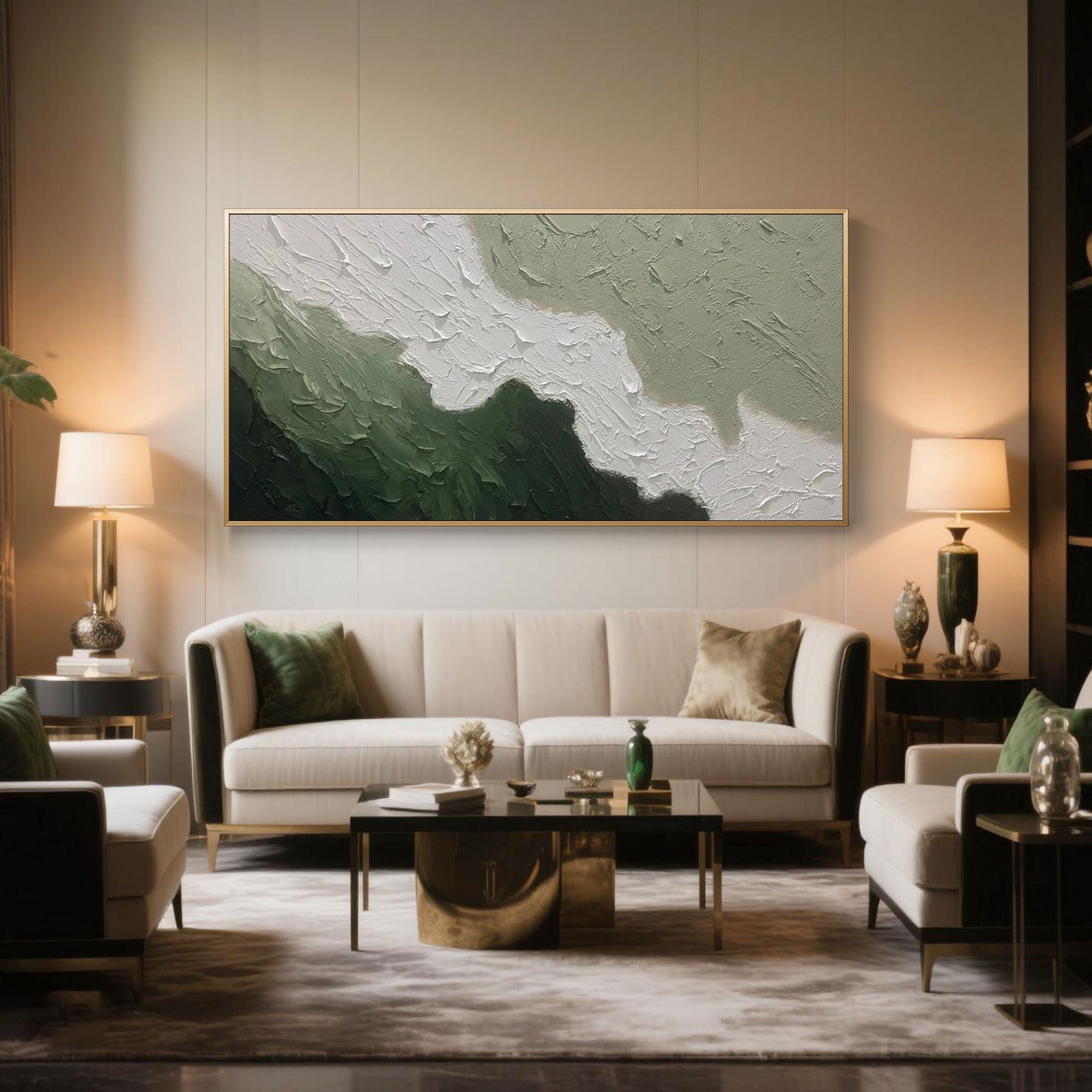 Abstract Landscape Canvas Art | Verdant Divide
