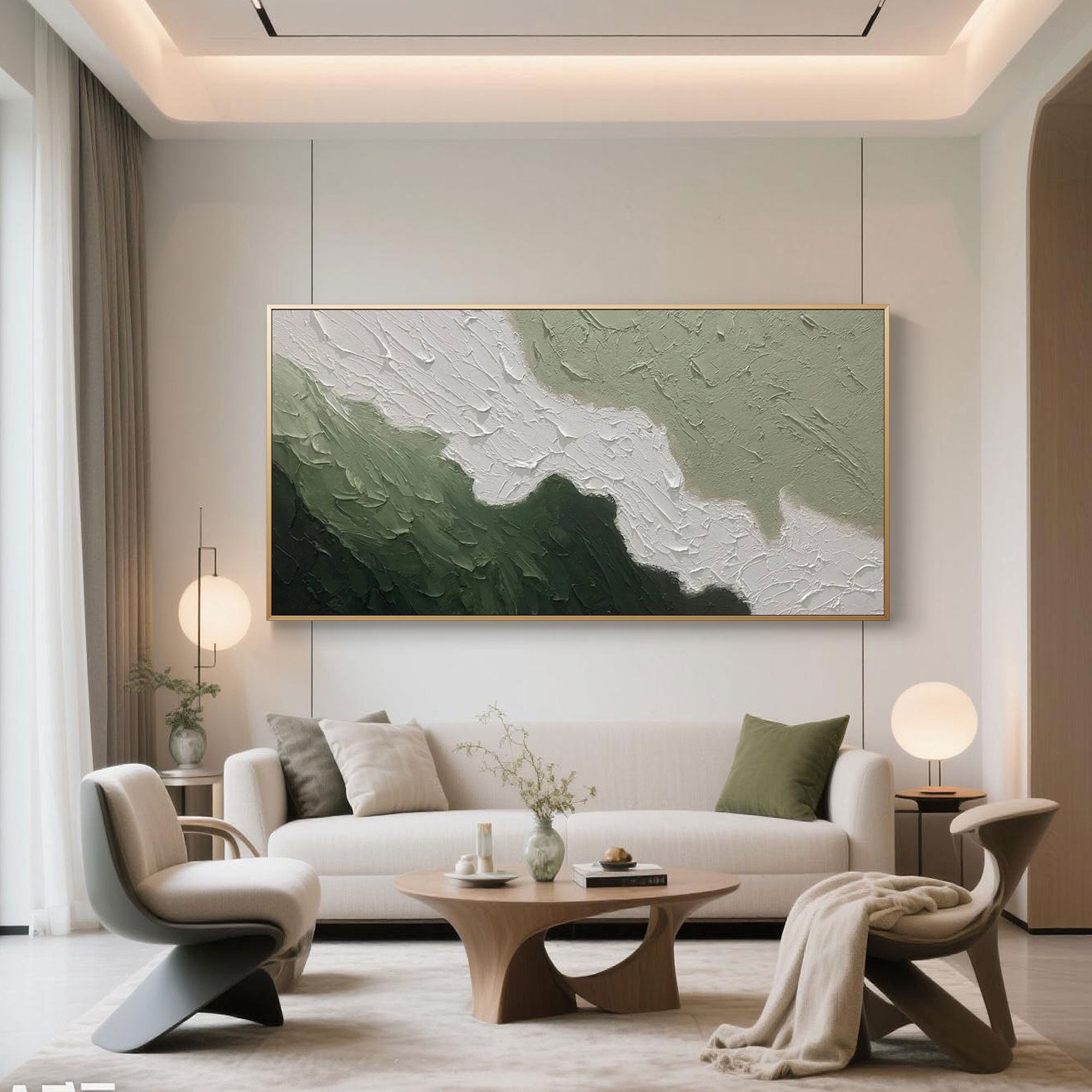Abstract Landscape Canvas Art | Verdant Divide