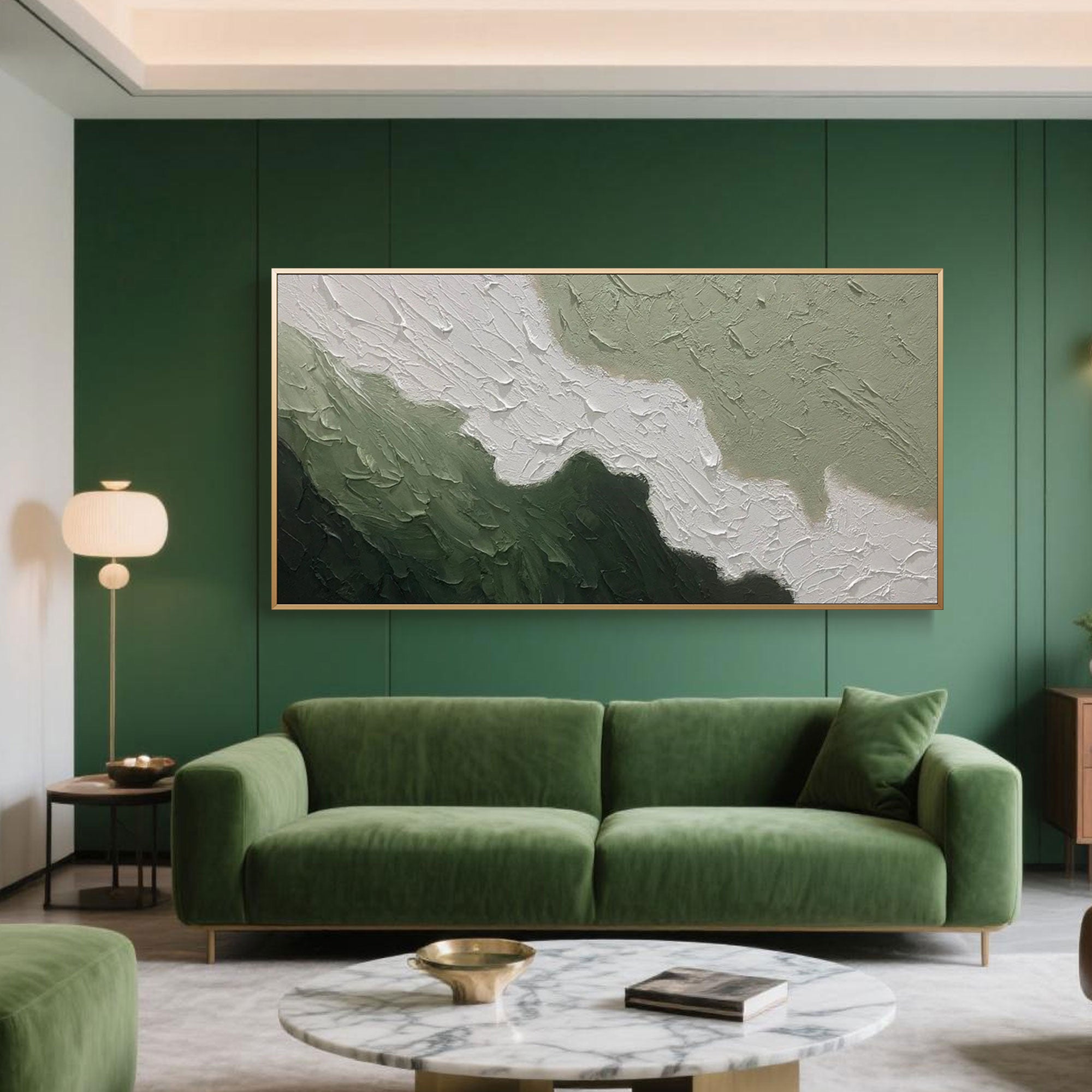 Abstract Landscape Canvas Art | Verdant Divide