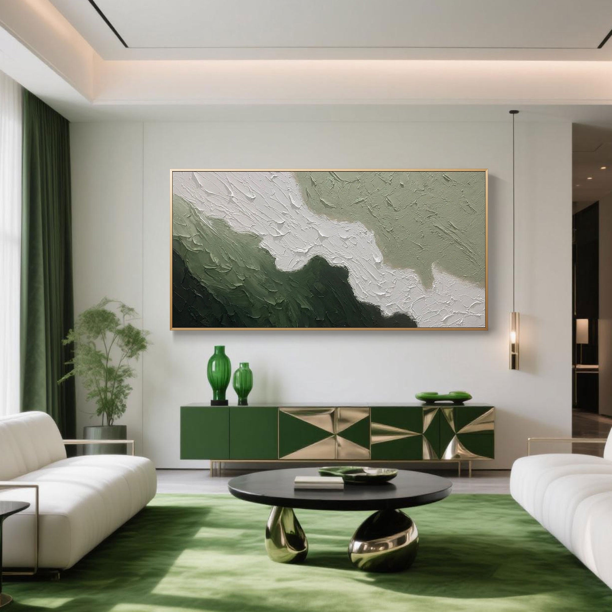 Abstract Landscape Canvas Art | Verdant Divide