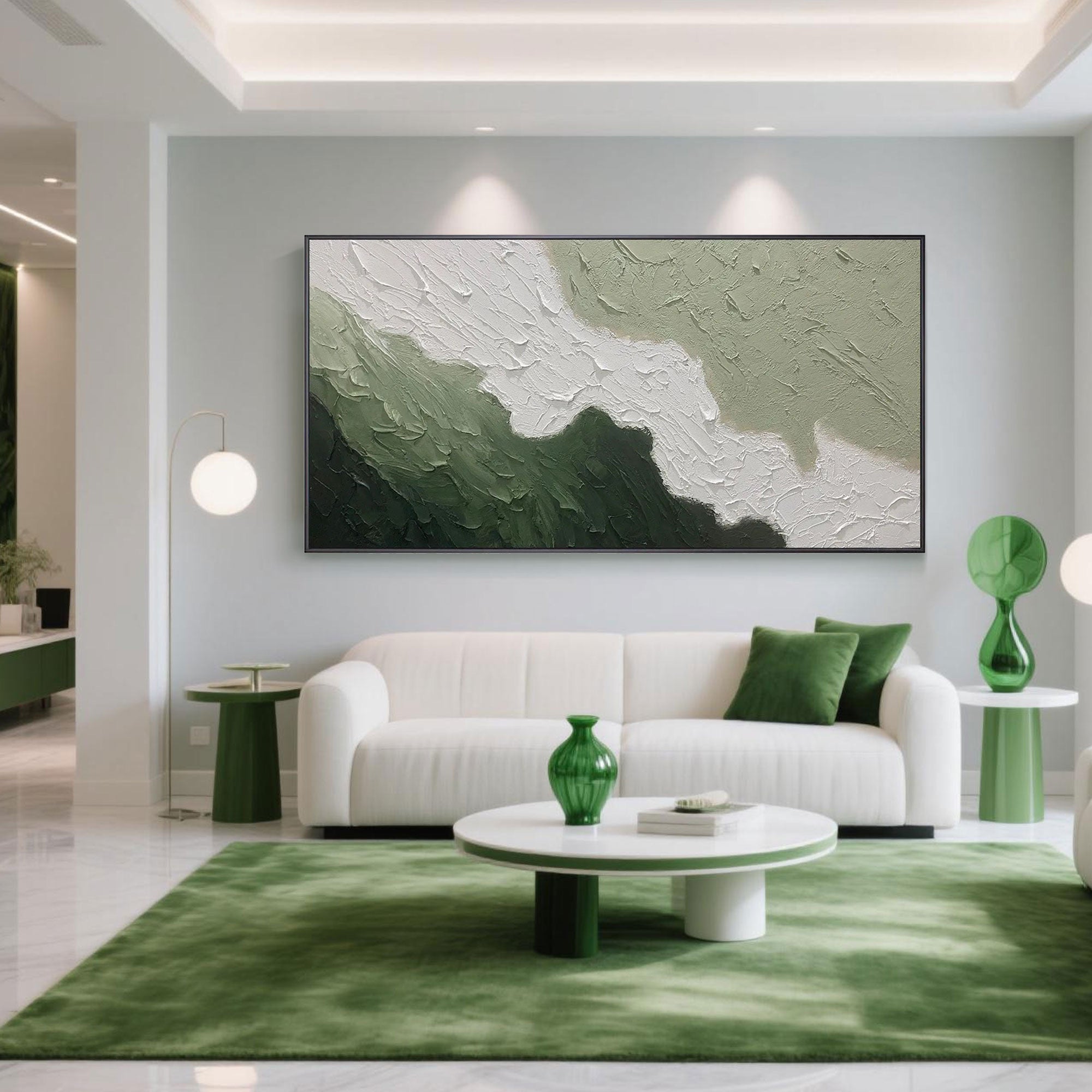 Abstract Landscape Canvas Art | Verdant Divide