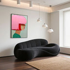 Modern Abstract Portrait Canvas Art | Hidden Gaze