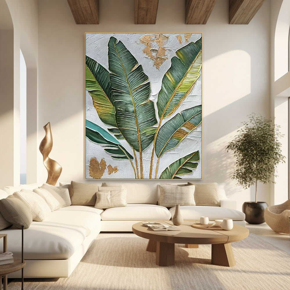 Modern Botanical Wall Art | Banana Leaf