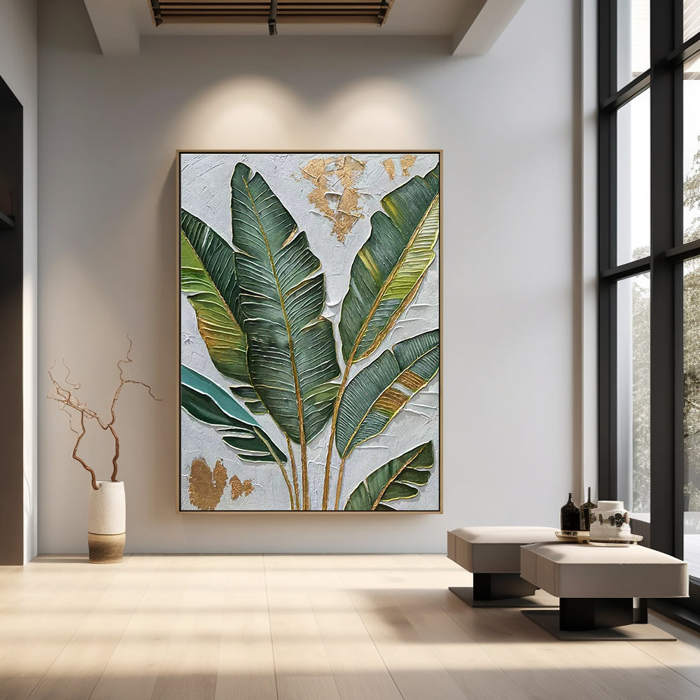 Modern Botanical Wall Art | Banana Leaf