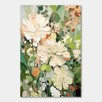 Modern floral canvas art, 