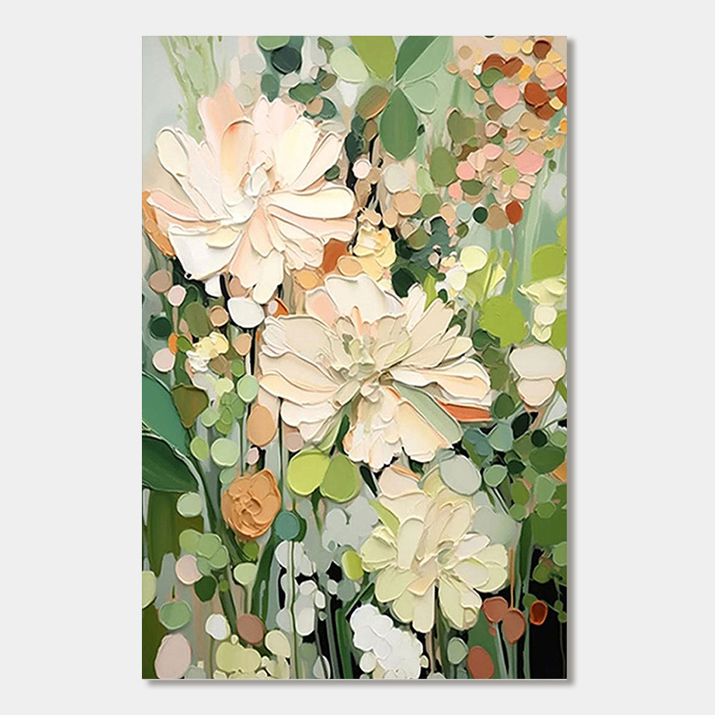 Modern floral canvas art, 