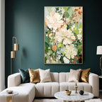 Modern floral canvas art, 