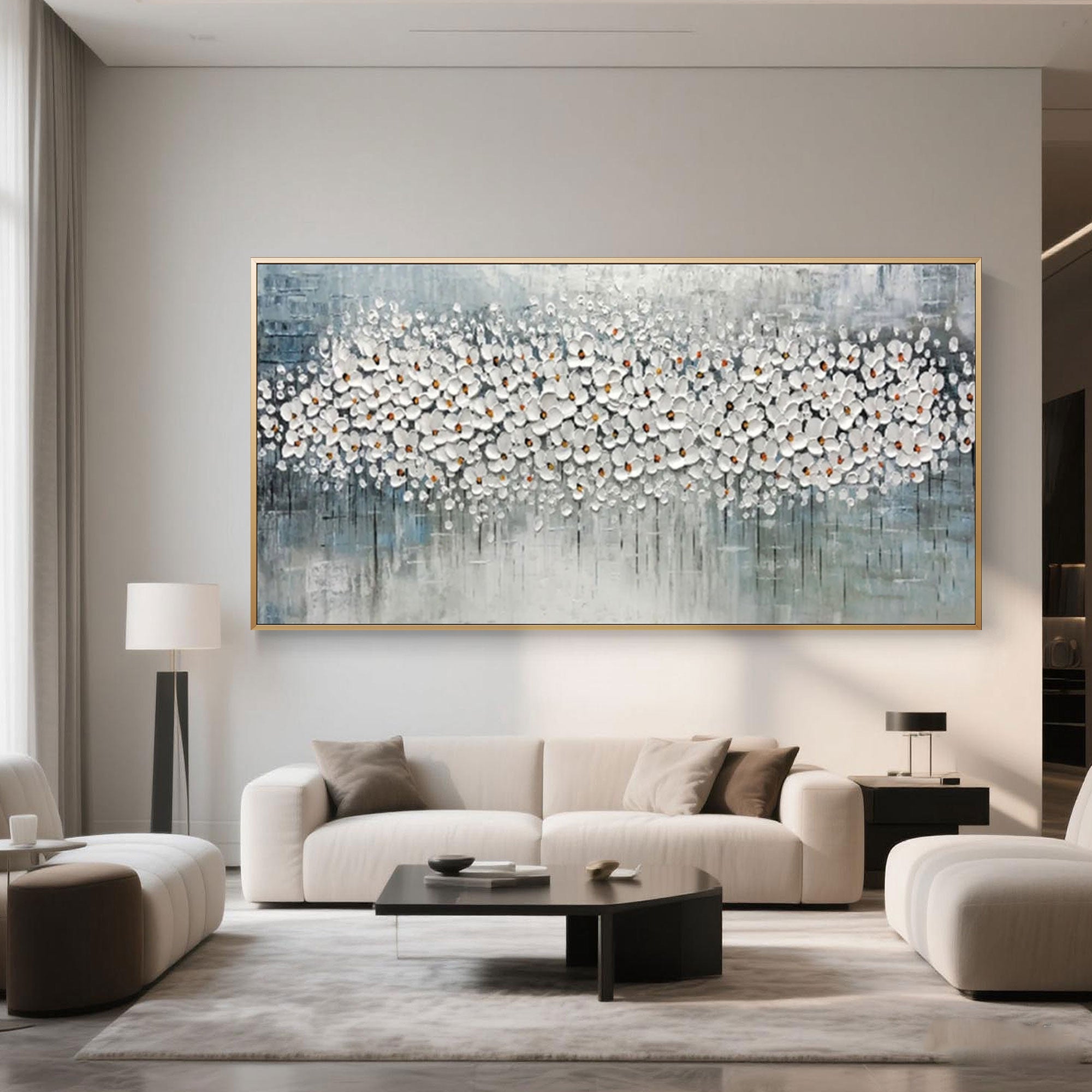 Modern Floral Wall Art | Serene Petals