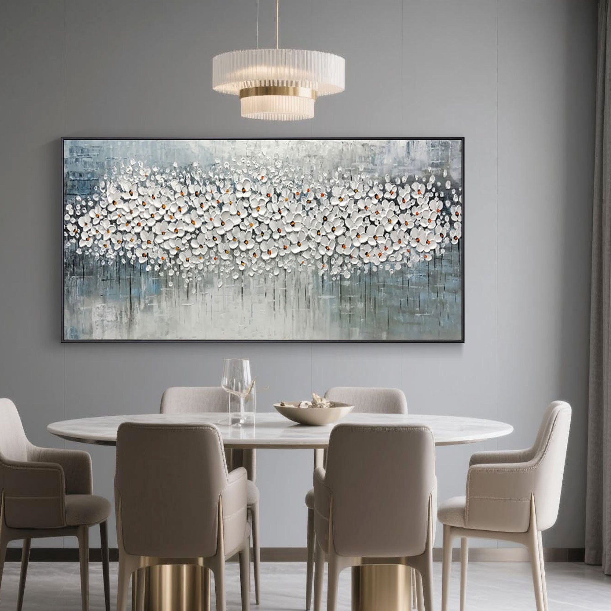 Modern Floral Wall Art | Serene Petals