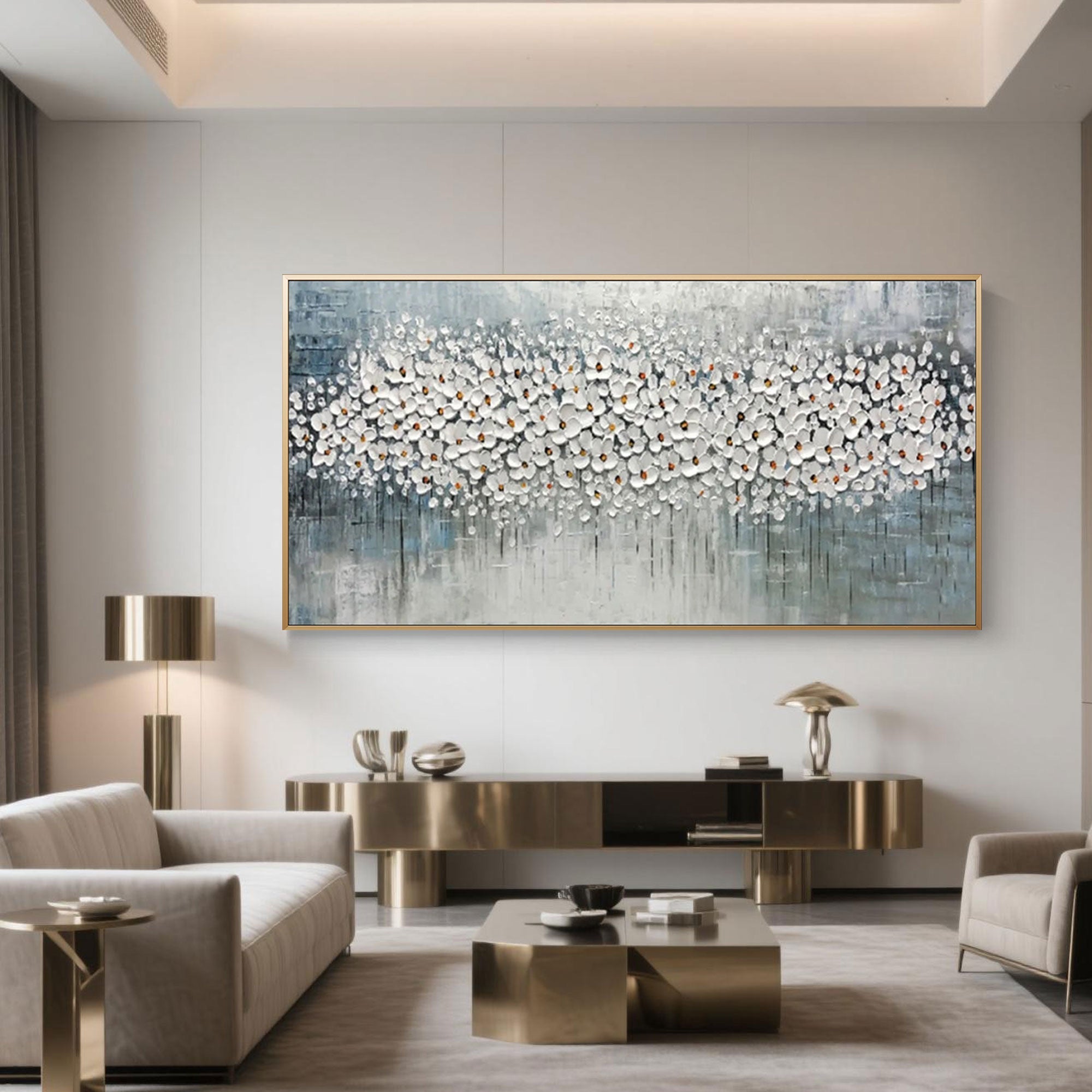 Modern Floral Wall Art | Serene Petals
