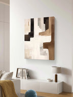 Modern Geometric Art in Neutral Tones	 #WS100