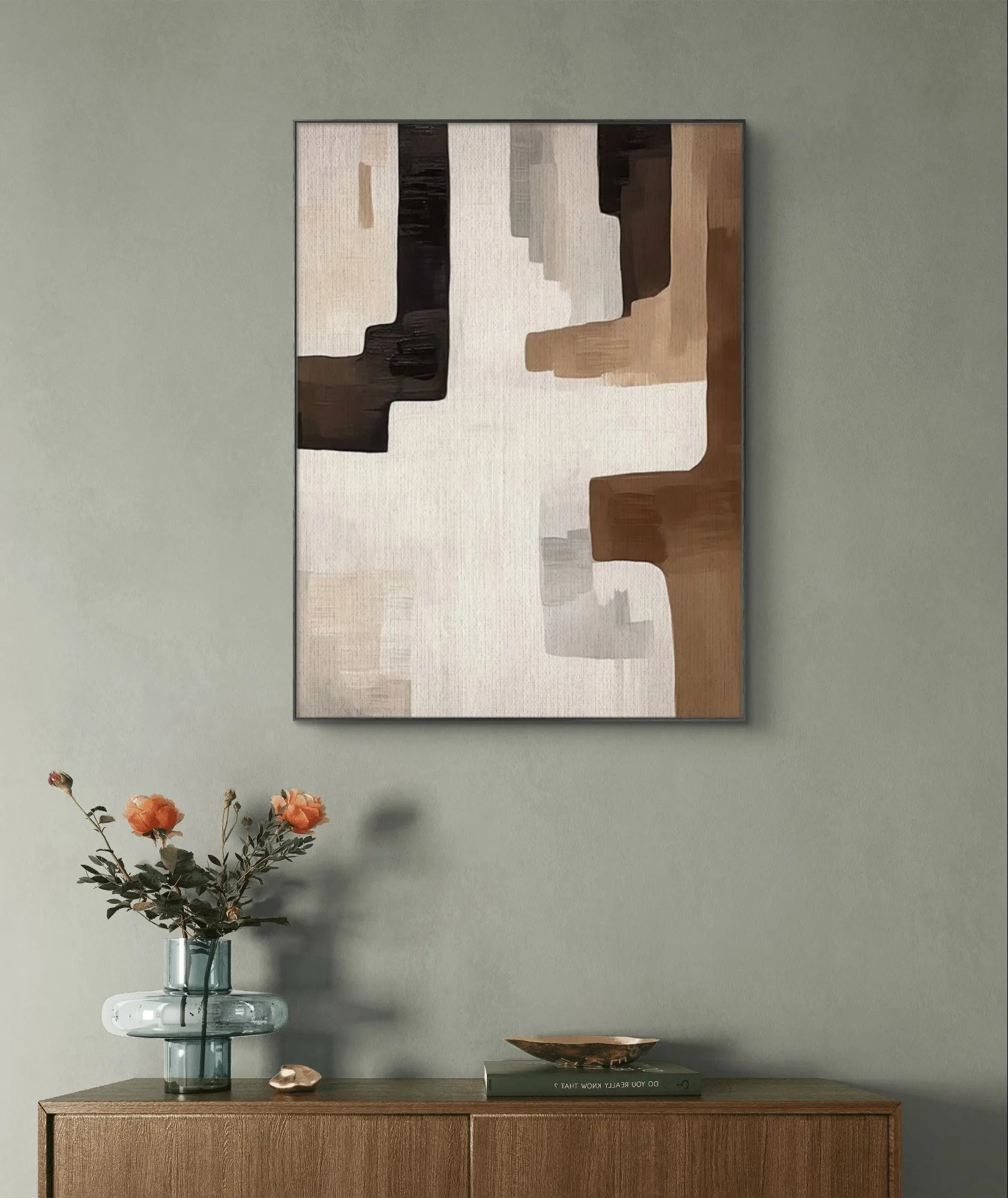 Modern Geometric Art in Neutral Tones	 #WS100