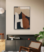 Modern Geometric Art in Neutral Tones	 #WS010
