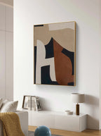 Modern Geometric Art in Neutral Tones	 #WS010
