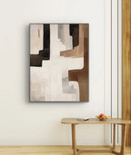 Modern Geometric Art in Neutral Tones	 #WS100