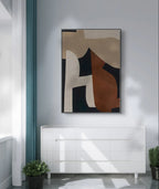 Modern Geometric Art in Neutral Tones	 #WS010