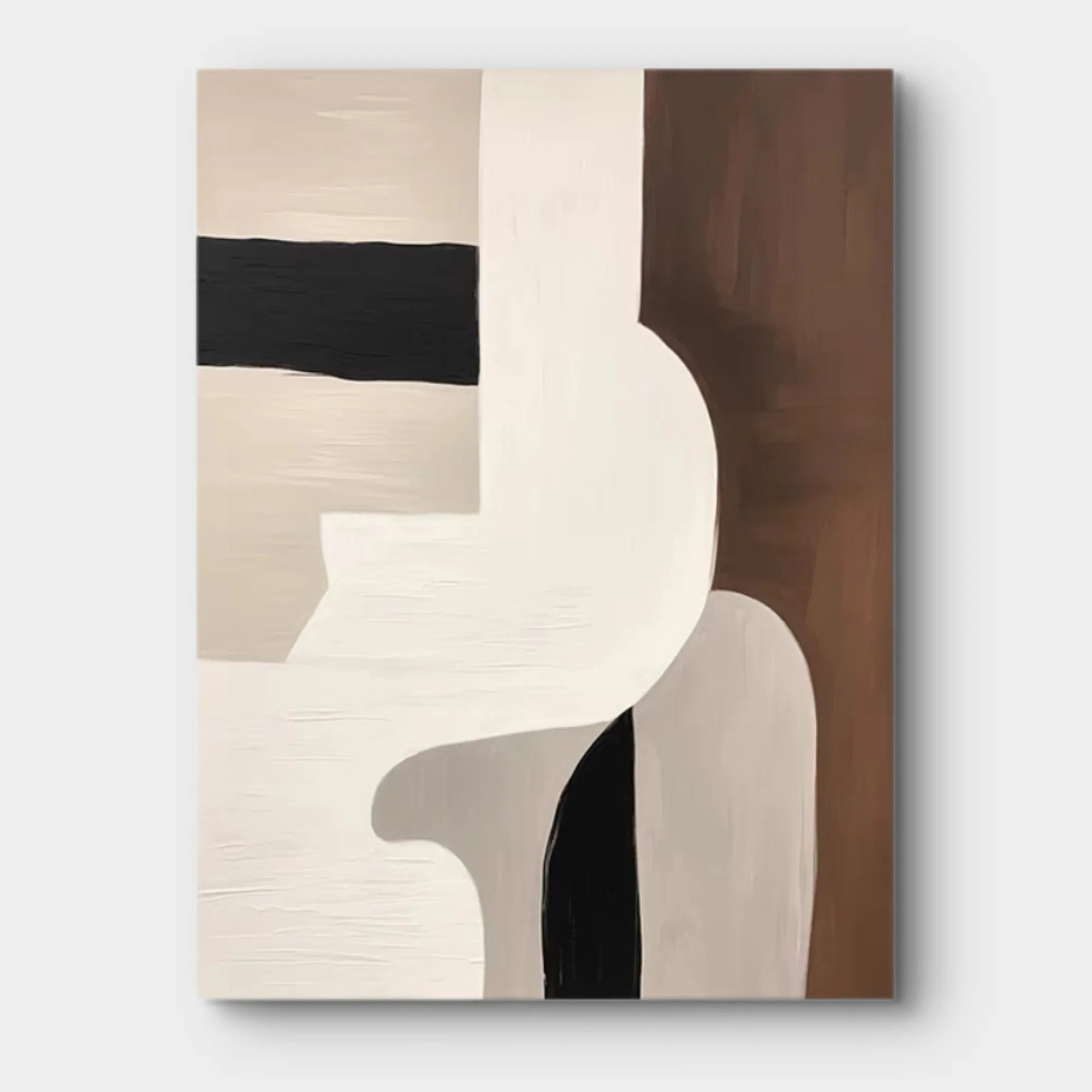 Modern Scandinavian Geometric Art in Neutral Tones #WS012