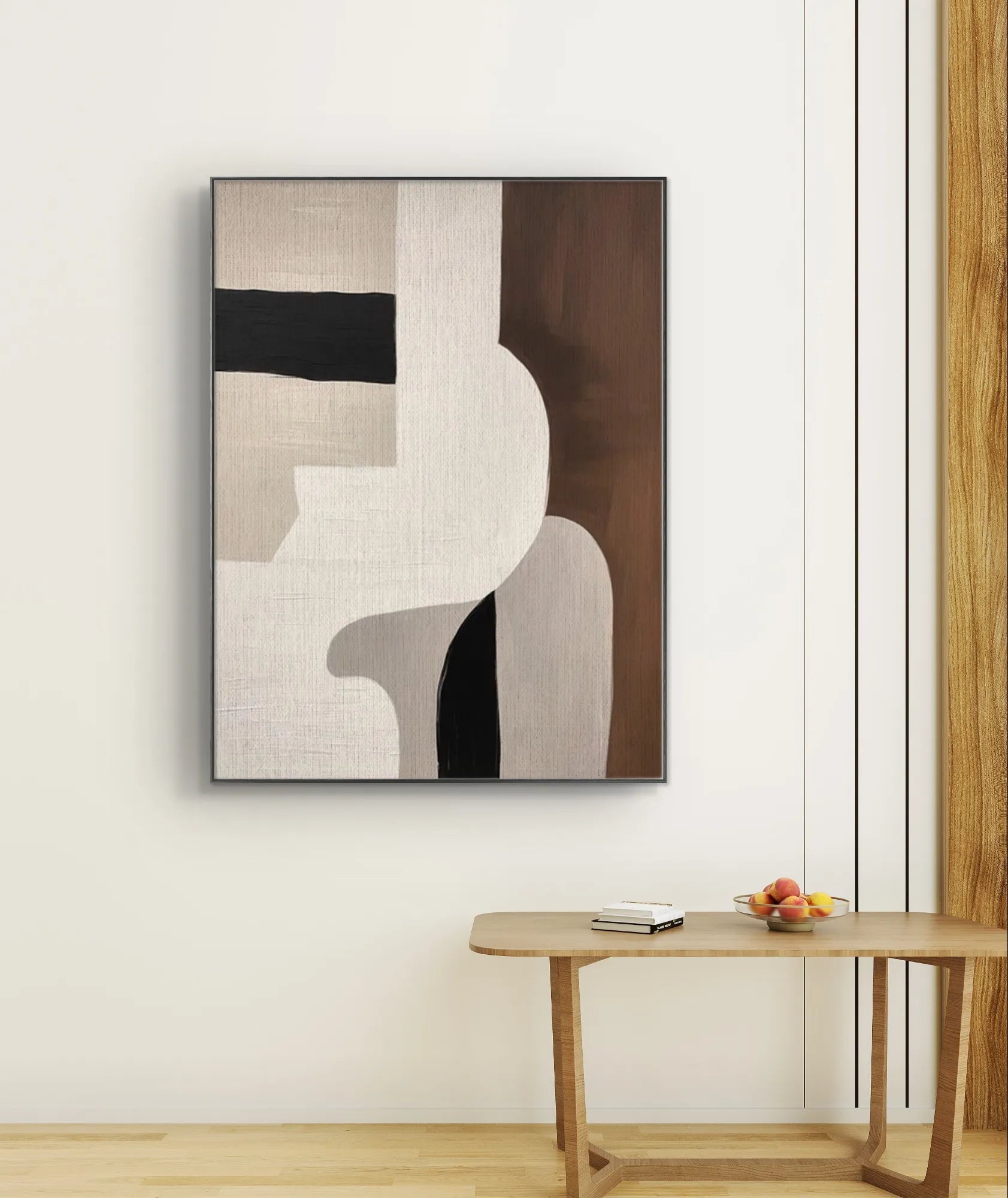 Modern Scandinavian Geometric Art in Neutral Tones #WS012